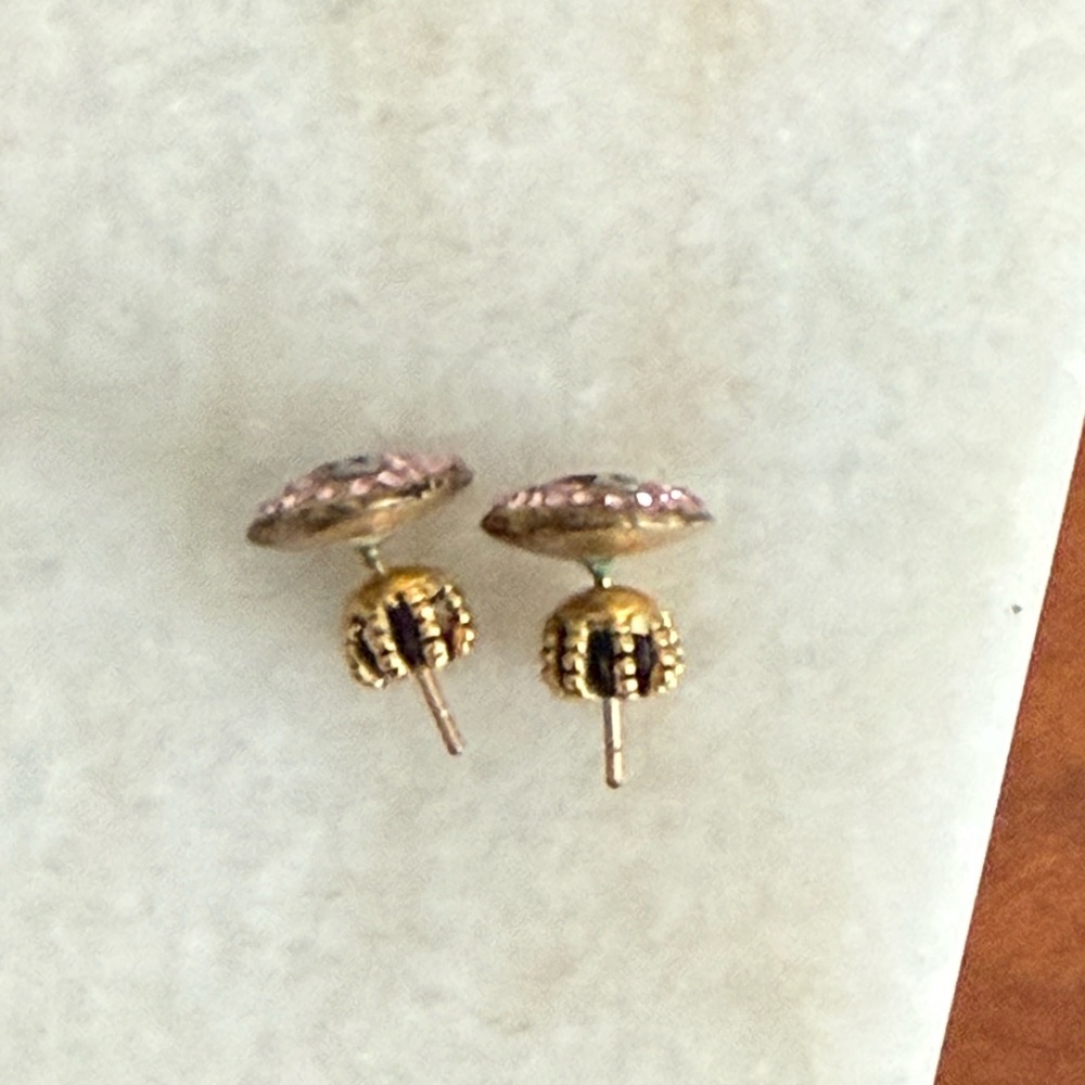 Juicy Couture Pink and Gold Heart Earrings - Picture 4 of 4
